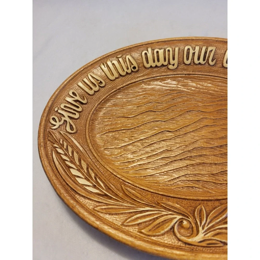 Vintage Multi Products Religious Daily Bread Plate 11